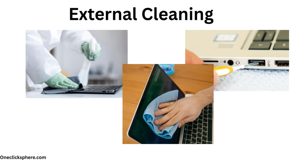 external laptop cleaning