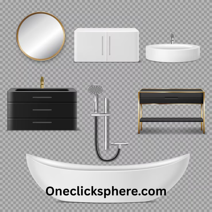 This image is describing how to select bathroom furniture.